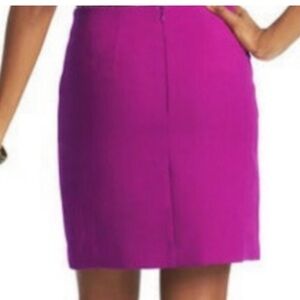 LOFT Skirt HotPink Fuchsia Fitted Mini Straight Size 10 lined
